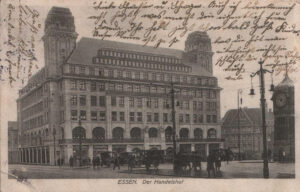 Handelshof um 1913, schwarz-weiße Ansichtskarte