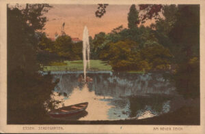 Stadtgarten Essen mit Fontaine 1929